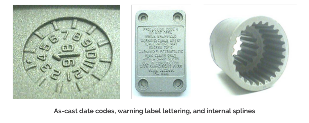 Investment Casting | As Cast Lettering | As Cast Threads